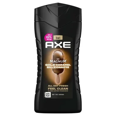 Axe Magnum Gold Caramel Billionaire 3-in-1 Douchegel