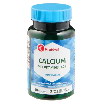 Kruidvat Calcium met Vitamine D & K Tabletten