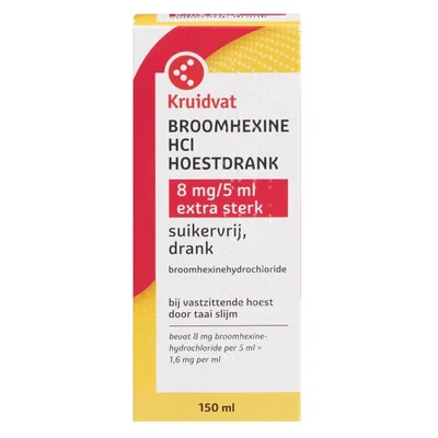 Kruidvat Broomhexine 8mg/5ml Drank