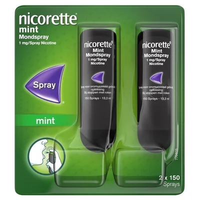 Nicorette Mint 1mg Suikervrije Mondspray
