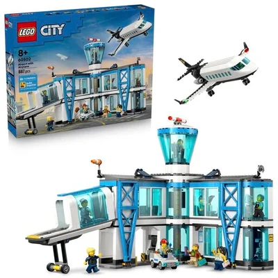 LEGO City 60502 Luchthaven met Vliegtuig