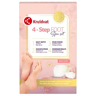 Kruidvat 4-Step Foot Spa Rose Scent Set
