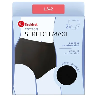 Kruidvat Cotton Stretch Maxi Damesslip
