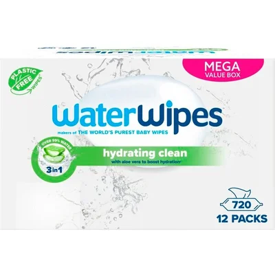 WaterWipes Hydrating Clean Babydoekjes