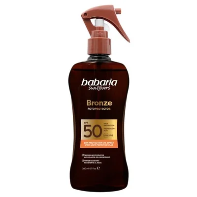 Babaria Bronze Fotoprotector SPF50 Sun Protection Oil Spray