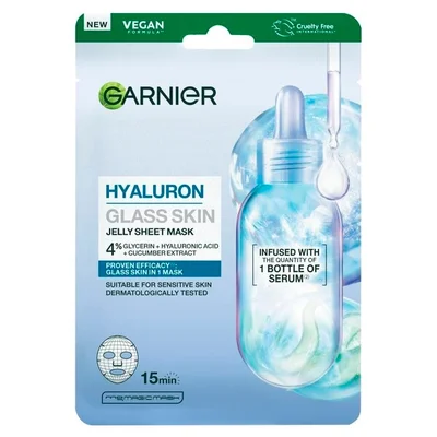 Garnier Hyaluron Glass Skin Jelly Sheet Mask