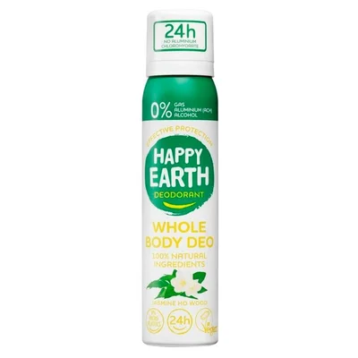 Happy Earth Deodorant Jasmine Ho Wood Whole Body Deo Spray