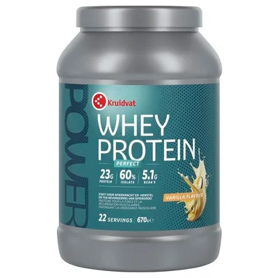 Kruidvat Perfect Whey Protein met Vanillesmaak
