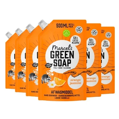 Marcel's Green Soap Orange & Jasmine Afwasmiddel Navulling