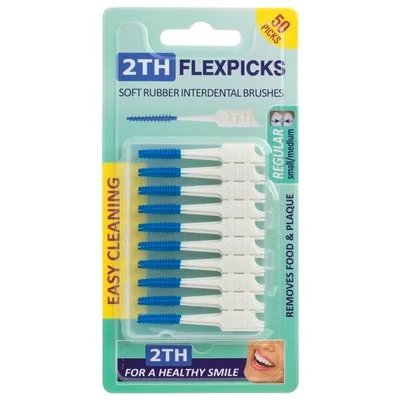 2TH Flexpicks Rubberen Interdentale Borsteltjes