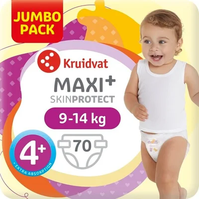 Kruidvat Maxi+ Maat 4+ Luiers Jumbopack