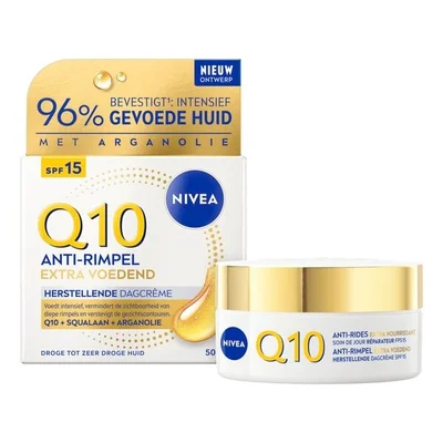 NIVEA Q10 Anti-Rimpel Extra Voedend SPF15 Herstellende Dagcrème