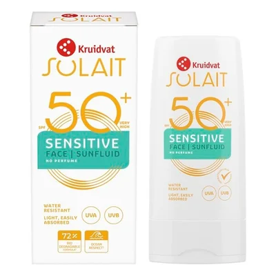 Kruidvat Solait Sensitive SPF50+ Face Sunfluid