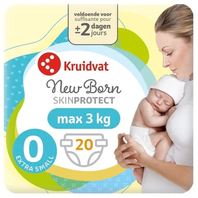 Kruidvat NewBorn Extra Small Maat 0 Luiers Smallpack