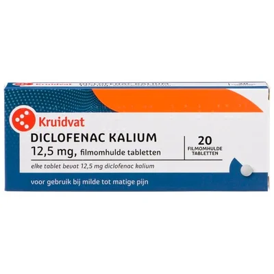 Kruidvat Diclofenac Kalium 12,5mg Filmomhulde Tabletten