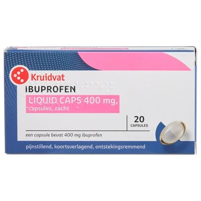 Kruidvat Ibuprofen Liquid Caps 400 mg Capsules