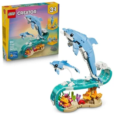 LEGO Creator 31385 3-in-1 Zeedieren: Prachtige Dolfijnen