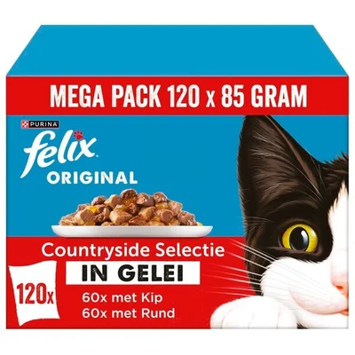 Felix Original Countryside Selectie in Gelei Kattenvoer