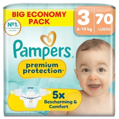 Pampers Premium Protection Maat 3 Luiers