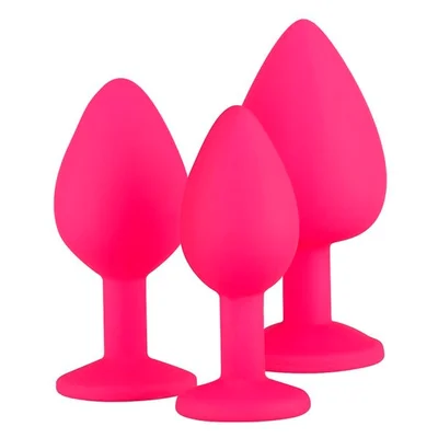 EasyToys Siliconen Buttplug Set met Diamant