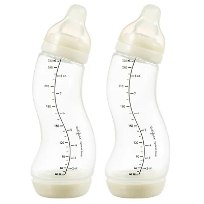 Difrax 0+M S-Fles naturel 2-pack Ivory