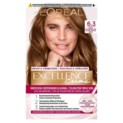 L'Oréal Paris Excellence Crème 6.3 Donker Goudblond Permanente Haarverf