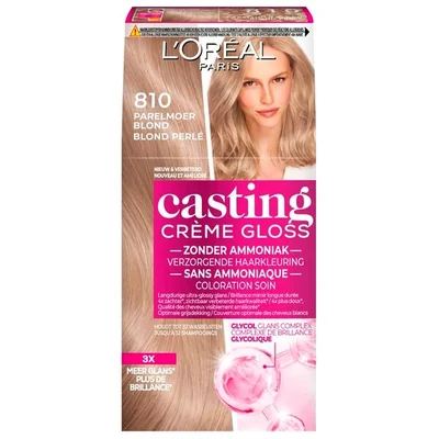 L'Oréal Paris Casting Crème Gloss 810 Parelmoer Blond Semi-Permanente Haarkleuring