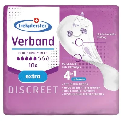 Trekpleister Discreet Extra Incontinentieverband