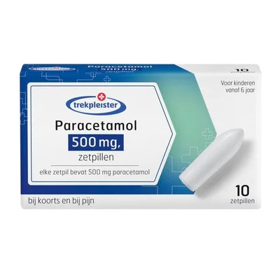 Trekpleister Paracetamol 500 Mg Zetpillen