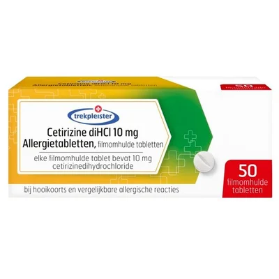 Trekpleister Cetirizine 10mg Allergietabletten