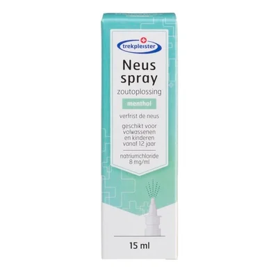 Trekpleister Menthol Zoutoplossing Neusspray