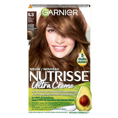 Garnier Nutrisse Ultra Crème 5.3 Licht Goudbruin Permanente Haarkleuring