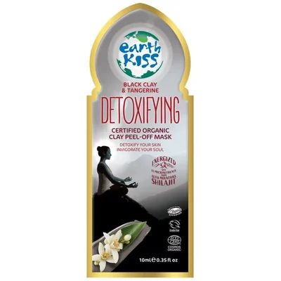 Earth Kiss Black Clay & Tangerine Detoxifying  Clay Peel-Off Masks