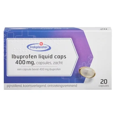 Trekpleister Ibuprofen 400mg Liquid Caps Zachte Capsules