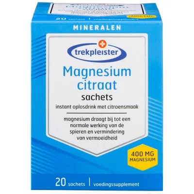 Trekpleister Magnesium Citraat 400mg Sachets