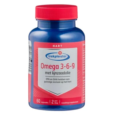Trekpleister Omega-3-6-9 met Lijnzaadolie Capsules
