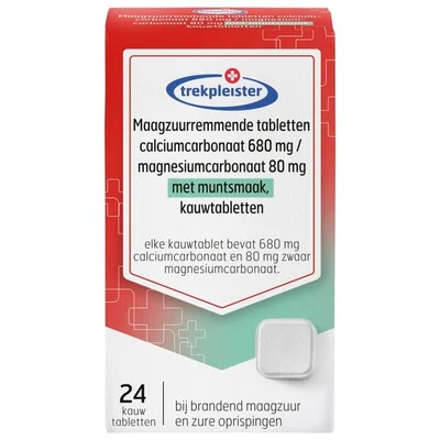 Trekpleister Maagzuurremmende Kauwtabletten met Muntsmaak