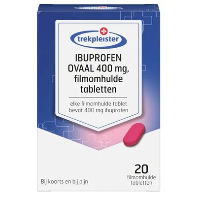 Trekpleister Ibuprofen Ovaal 400mg Filmomhulde Tabletten