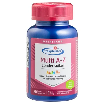Trekpleister Multi A-Z Kind 4+ Kauwtabletten