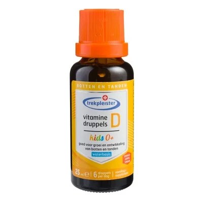 Trekpleister Vitamine D Druppels op Waterbasis