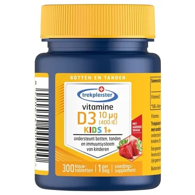 Trekpleister Kids 1+ Vitamine D3 10µg Kauwtabletten