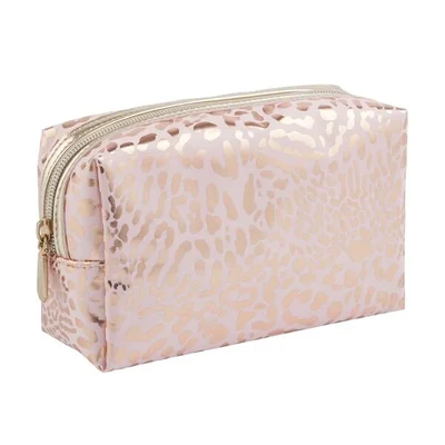 Trekpleister Metallic Toilettas met Panterprint