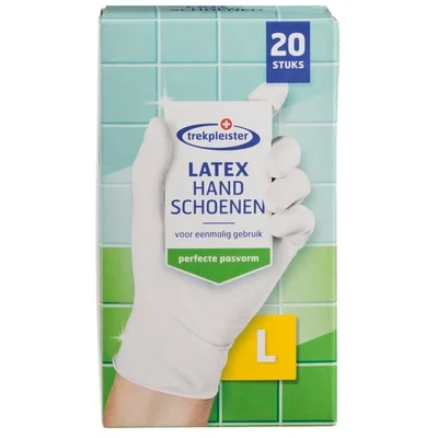 Trekpleister Latex Handschoenen