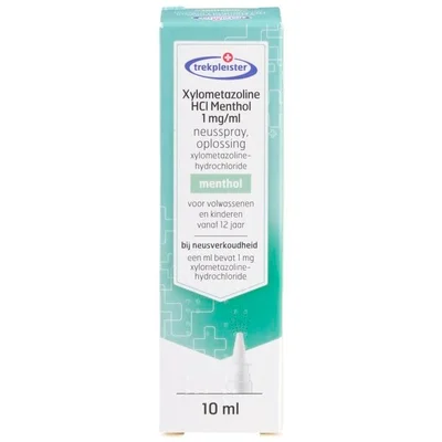 Trekpleister Xylometazoline HCl Menthol 1 mg/ml Neusspray