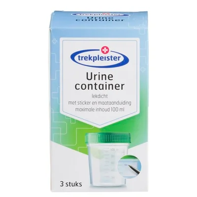 Trekpleister Urinecontainers
