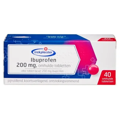 Trekpleister 200mg Ibuprofen Omhulde Tabletten