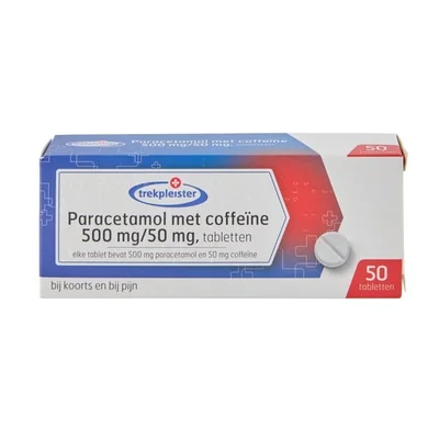 Trekpleister Paracetamol met Coffeïne 500 Mg / 50 Mg Tabletten