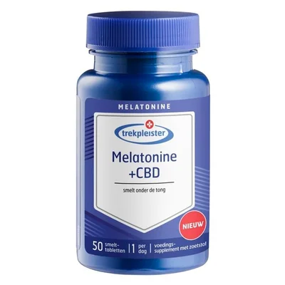 Trekpleister Melatonine + CBD Smelttabletten
