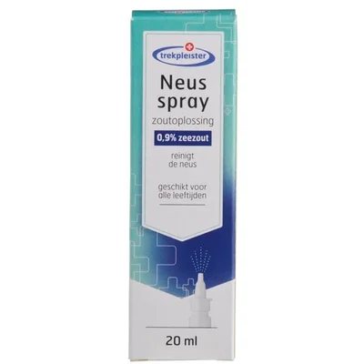 Trekpleister Zoutoplossing 0,9% Zeezout Neusspray