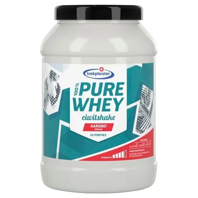 Trekpleister Strawberry 100% Pure Whey Protein Eiwitshake